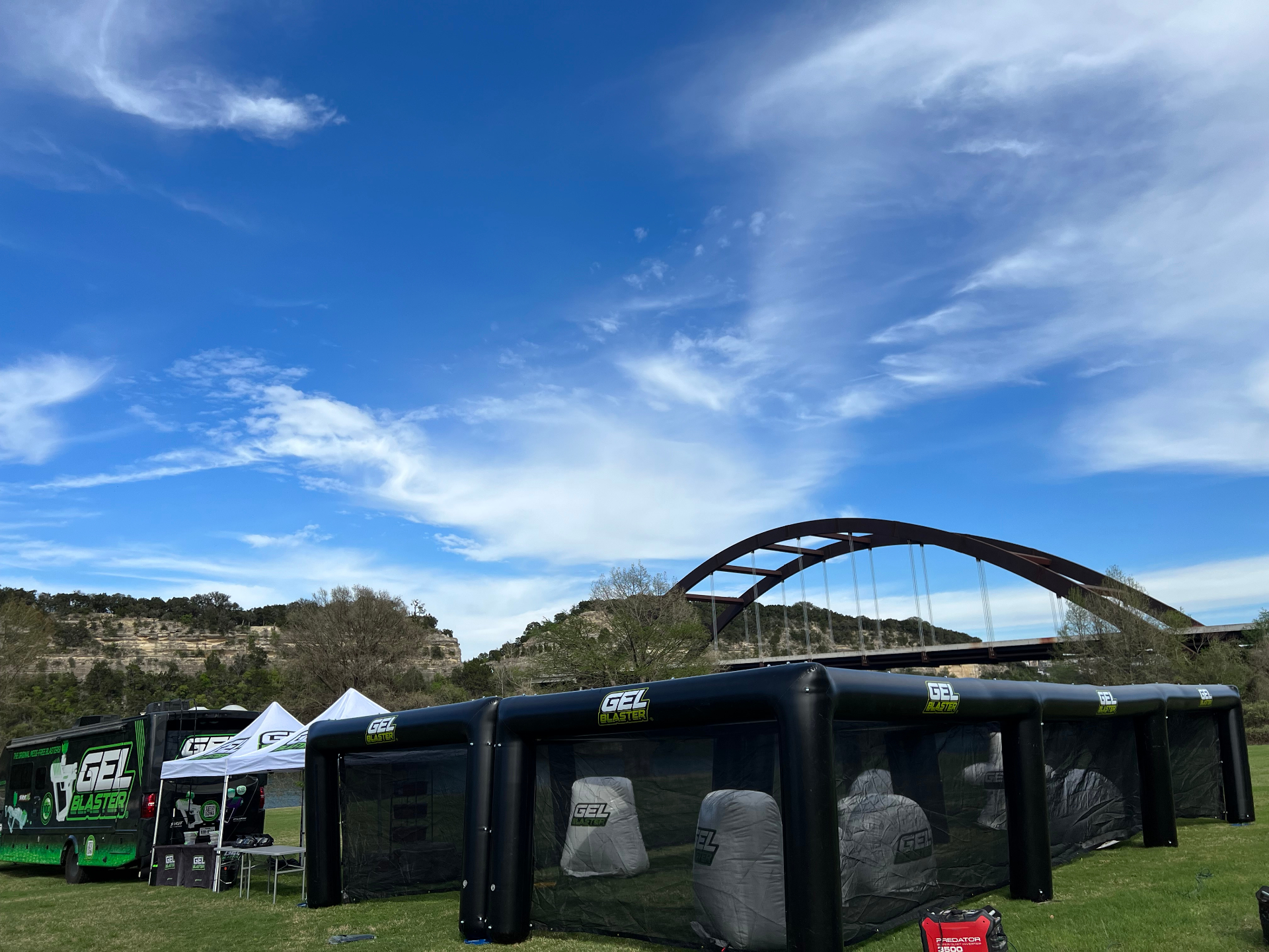 Large vendor showcase at Bridge 360 in Austin, Texas for South by Southwest